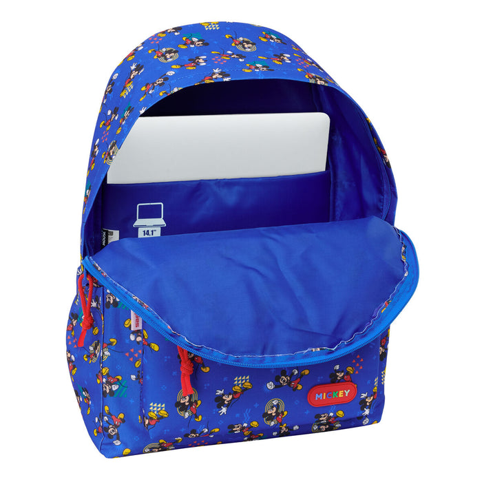 Училищна чанта Mickey Mouse Clubhouse Today Син 31 x 43 x 13 cm