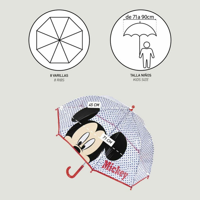 Чадър Mickey Mouse Червен 100 % POE