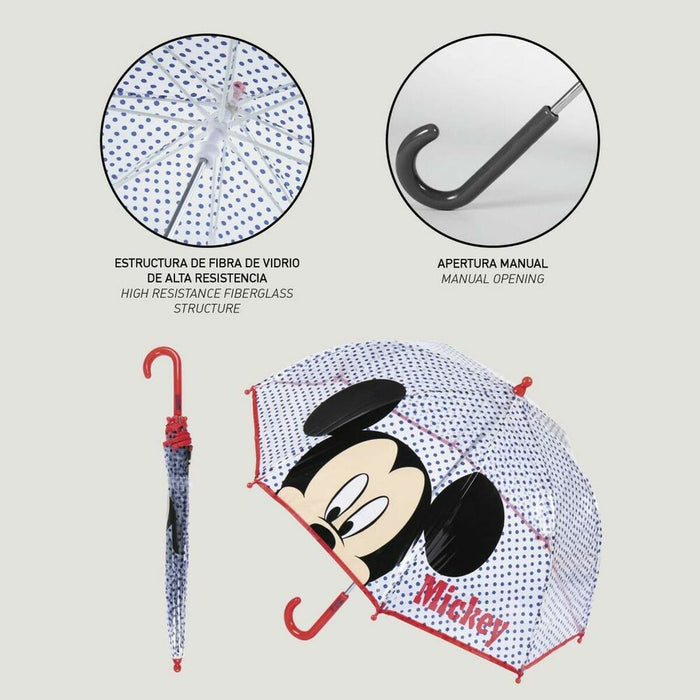Чадър Mickey Mouse Червен 100 % POE
