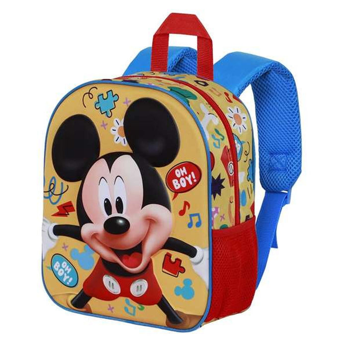 Училищна чанта Mickey Mouse Жълт 30 x 25 x 10 cm