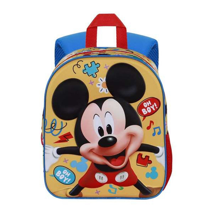 Училищна чанта Mickey Mouse Жълт 30 x 25 x 10 cm