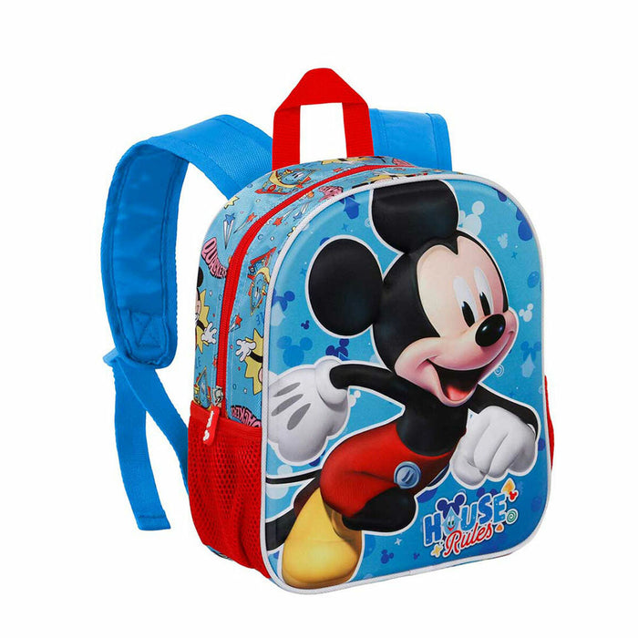 3D училищна чанта Mickey Mouse Karactermania Син 26 x 11 x 31 cm