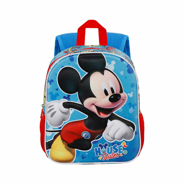 3D училищна чанта Mickey Mouse Karactermania Син 26 x 11 x 31 cm