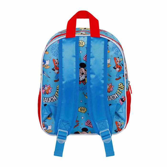 3D училищна чанта Mickey Mouse Karactermania Син 26 x 11 x 31 cm