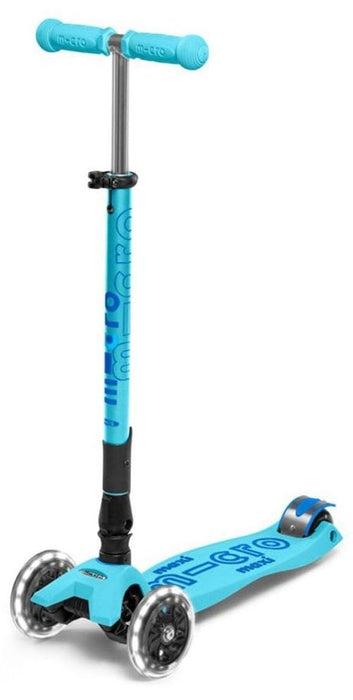 Детска тротинетка Micro - Maxi Micro Deluxe Foldable LED, Bright Blue