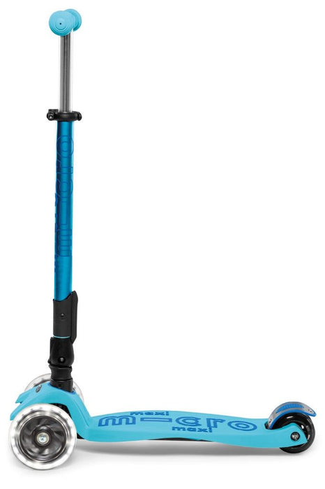 Детска тротинетка Micro - Maxi Micro Deluxe Foldable LED, Bright Blue