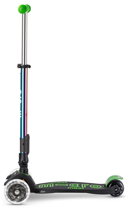 Детска тротинетка Micro - Maxi Micro Deluxe Foldable LED, Neochrome Green