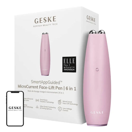 MicroCurrent Face-Lift Pen 6 в 1 Geske с APP (розов)