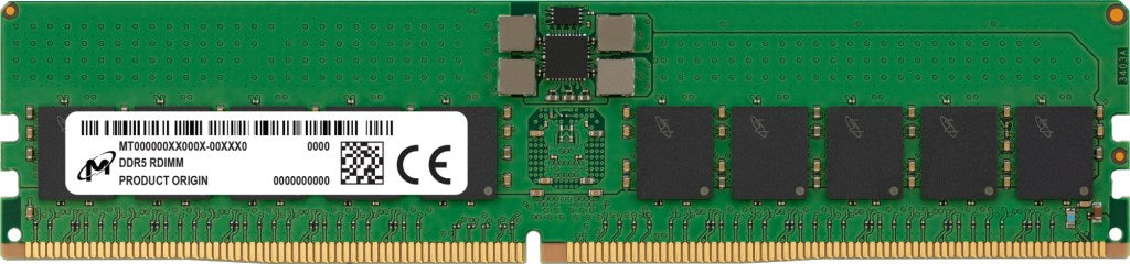 Памет Micron RDIMM DDR5 16GB 4800MHz MTC20F1045S1RC48BA2R