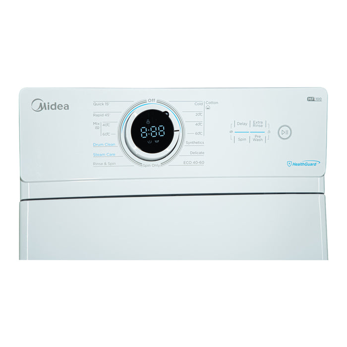 Пералня с горно зареждане MIDEA MF100T60B/W-HR 6.0 kg, 1200 об/min, ИНВЕРТОРЕН МОТОР