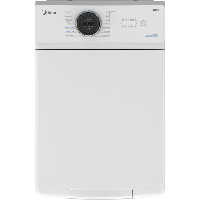 Пералня с горно зареждане MIDEA MF100T70BA10/W-HR 7.0 kg, 1200 об/min, ИНВЕРТОРЕН МОТОР