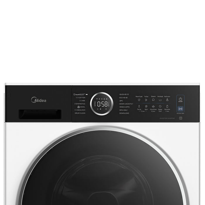 Пералня MIDEA MF205W80BA30/W-BK 8.0 kg, 1400 об/min, ИНВЕРТОРЕН МОТОР