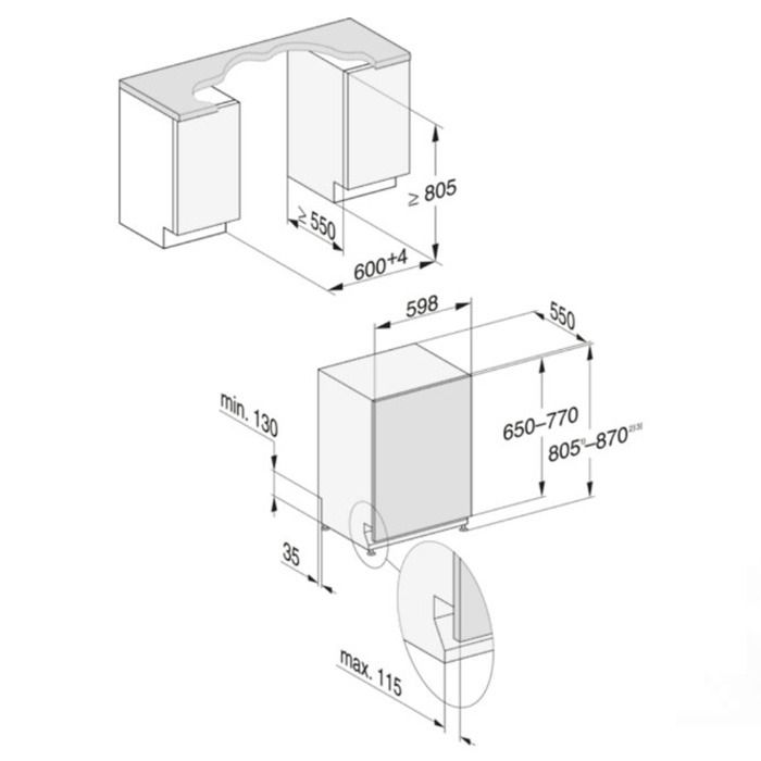 Съдомиялна за вграждане MIELE G 5851 SCVi Active Plus, 60 см, AutoOpen