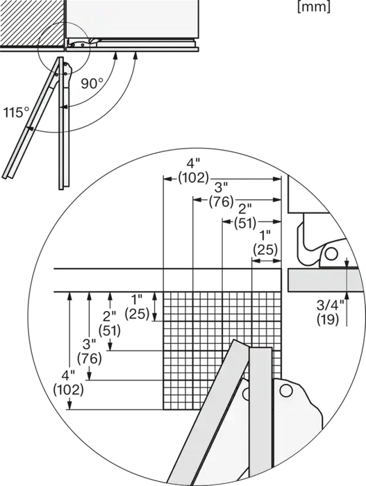 Вграден хладилник с фризер MIELE KFMC 3844 FD , 576 l, D , No Frost , Да