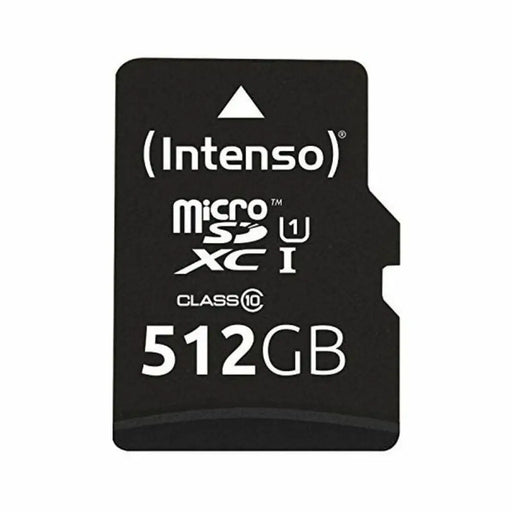Mикро SD карта памет с адаптер INTENSO 3423493 512 GB 45