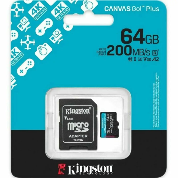 Mикро SD карта памет с адаптер Kingston SDCG4/64GB 64 GB