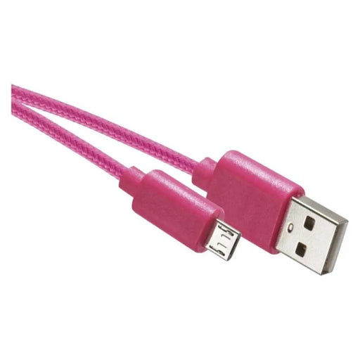 МИКРО USB КАБЕЛ 2.0,1М РОЗОВ