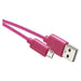МИКРО USB КАБЕЛ 2.0,1М РОЗОВ