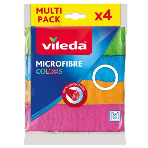 МИКРОФИБЪРНИ КЪРПИ 4 БРОЯ COLORS VILEDA