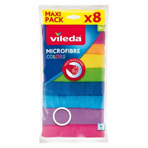 МИКРОФИБЪРНИ КЪРПИ 8 БРОЯ COLORS VILEDA