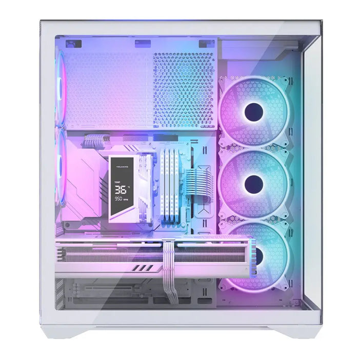 Микрофон MODECOM Volcano SPACE XL ARGB FULL TOWER 5F бял