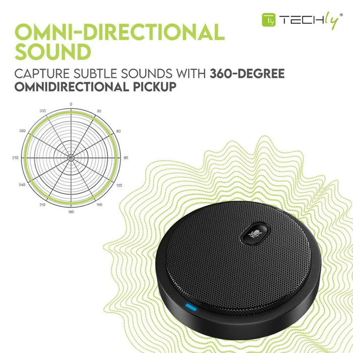 Микрофон Techly ICC SH-22 Черен Конферентен микрофон