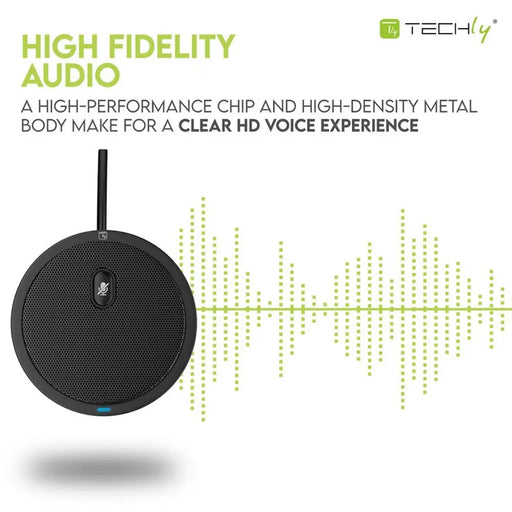 Микрофон Techly ICC SH-22 Черен Конферентен микрофон