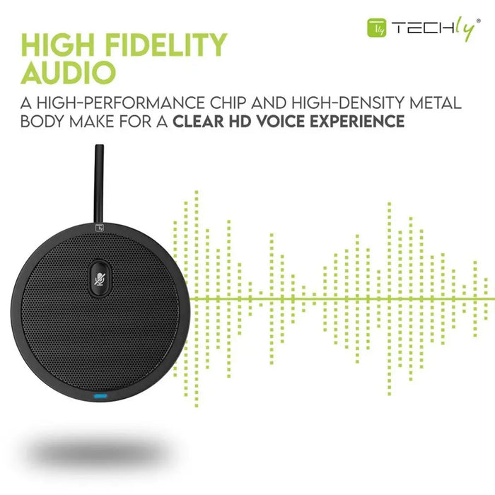 Микрофон Techly ICC SH-22 Черен Конферентен микрофон