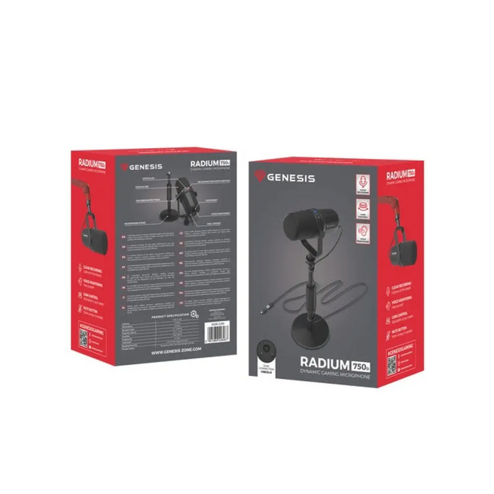 Микрофон Genesis Radium 750D Studio USB/XLR Стойка