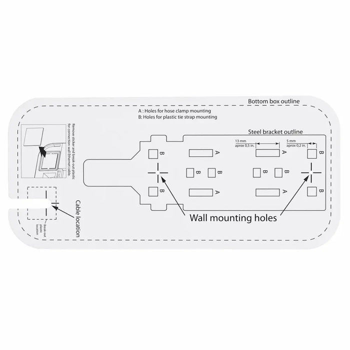 Mikrotik wAP R ac 867 Mbit/s бяло захранване през Ethernet