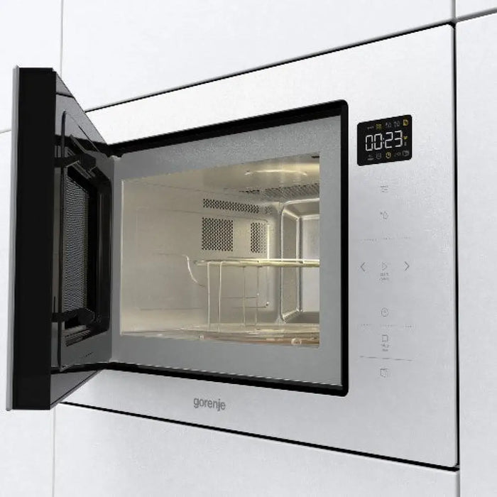 Микровълнова печка Gorenje BM251SG2WG с грил бяла вградена