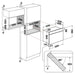 Микровълнова за вграждане WHIRLPOOL WMN461BX 22 л