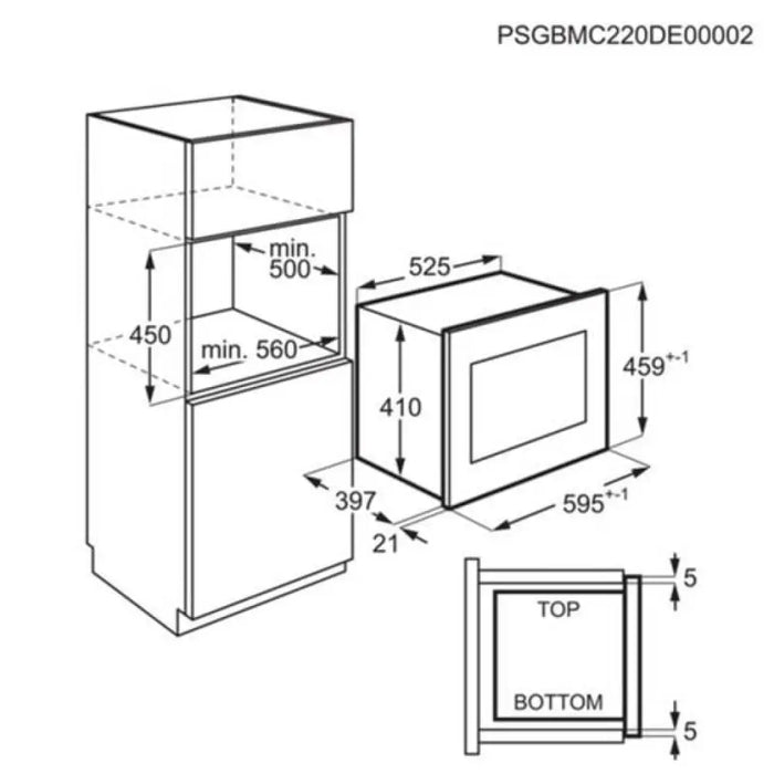 Микровълнова за вграждане AEG NMB6G261UB