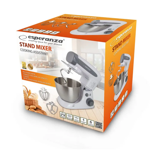 Миксер Esperanza EKM024 Стоящ миксер 800 W Сив