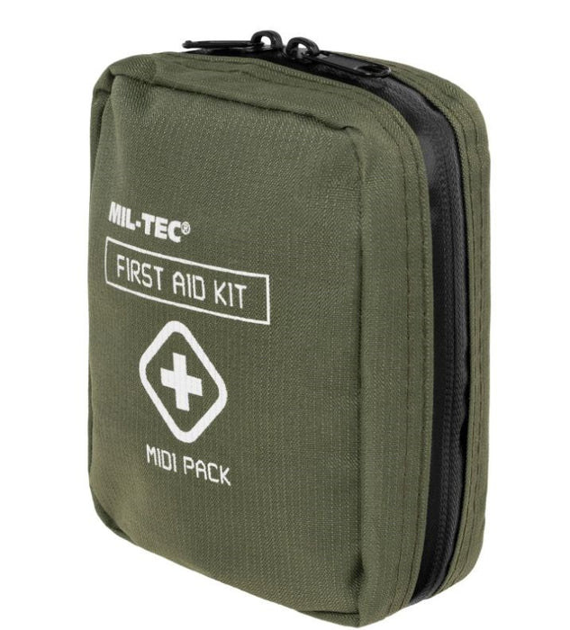 Аптечка Mil-Tec Комплект за първа помощ Midi Pack - Маслинено зелено