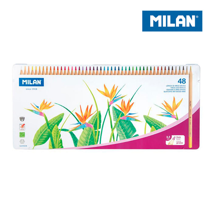 Цветни моливи Milan 48 Части