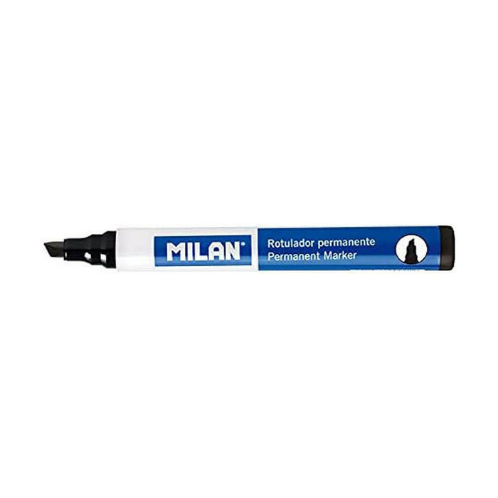 Перманентен флумастер Milan 12 броя Черен PVC