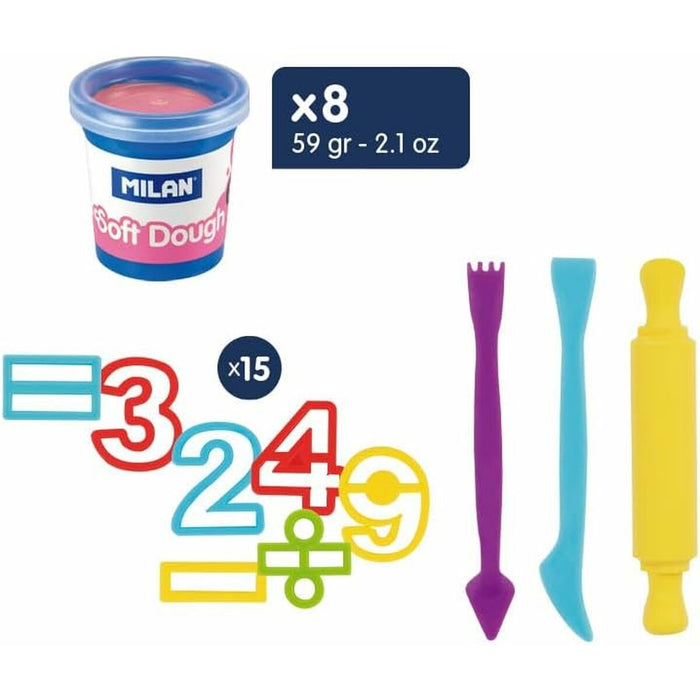 Моделираща паста Milan Soft Dough Lots of Numvers