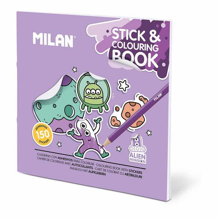 Книжка с Картинки за Оцветяване Milan Alien invasion