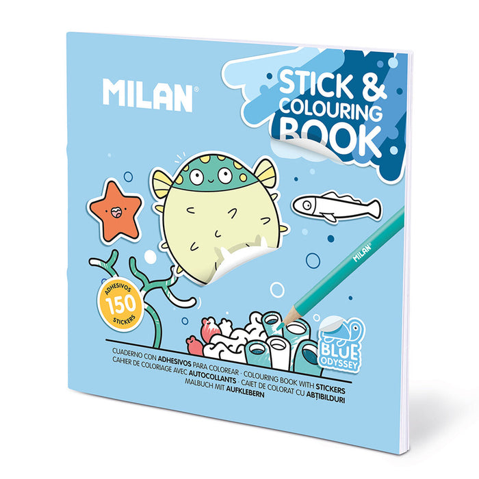 Книжка с Картинки за Оцветяване Milan Blue odissey