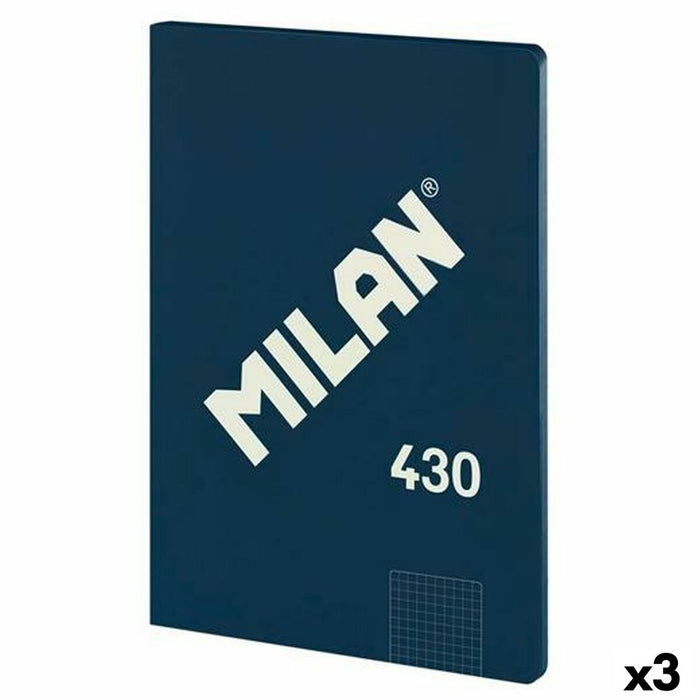 Тефтер Milan SERIE 1918 Син A4 48 Листи (3 броя)