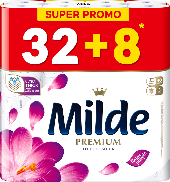 Ароматизирана тоалетна хартия Premium, 40 бр