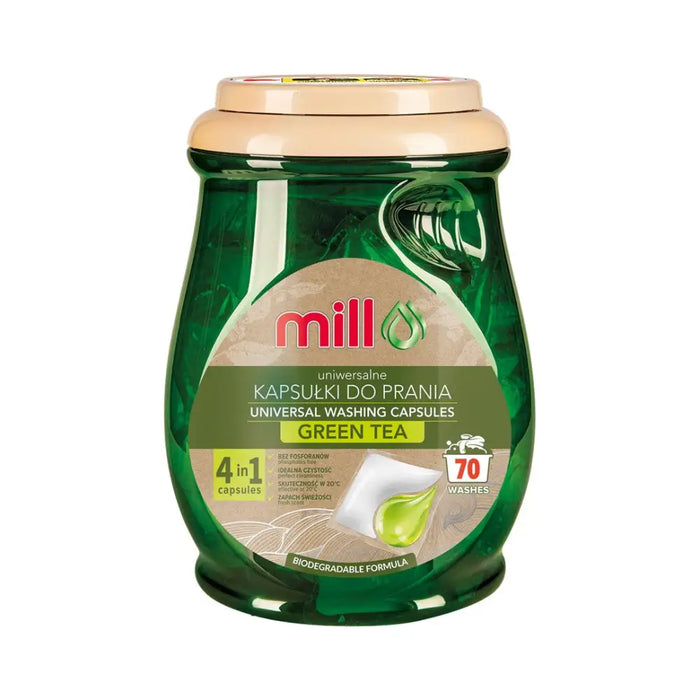 MILL ECO 2k универсални капсули за пране 2 в 1 със зелен