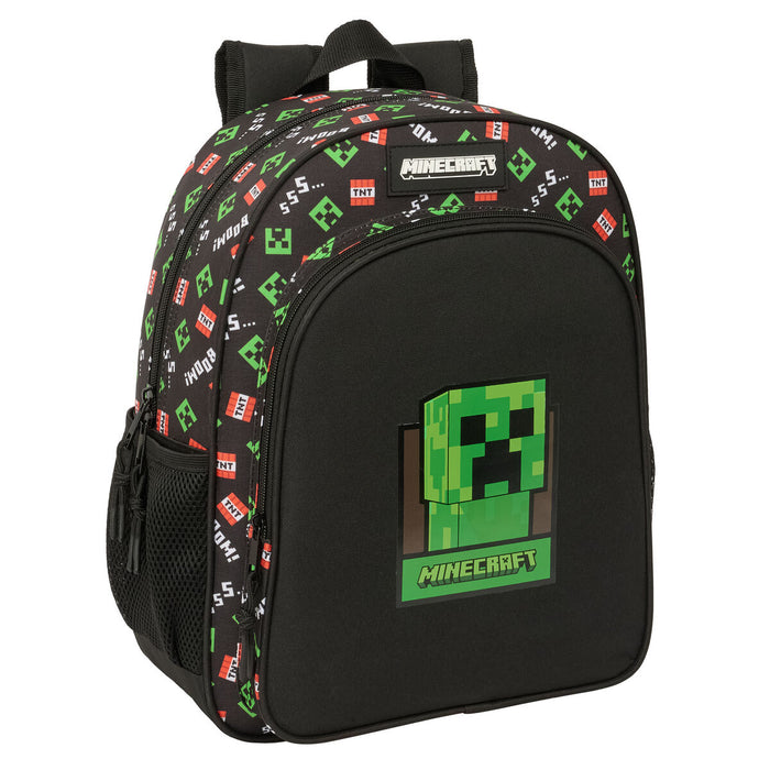 Училищна чанта Minecraft Черен 32 x 38 x 12 cm