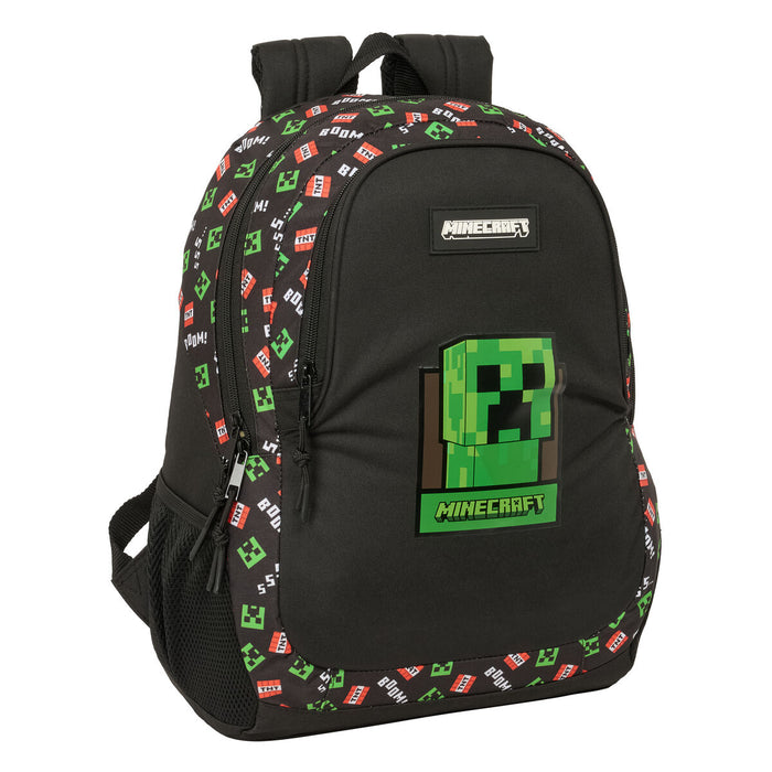 Училищна чанта Minecraft Черен 32 x 44 x 16 cm