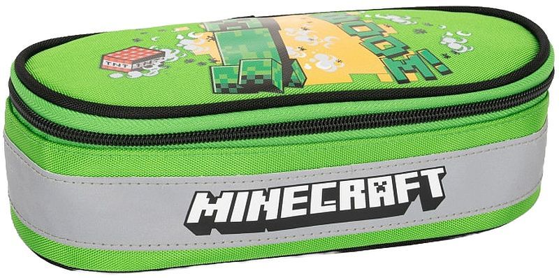 Ученически овален несесер Minecraft Jolly - 1 цип