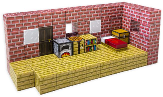 Магнитен конструктор Minecraft - 80 части