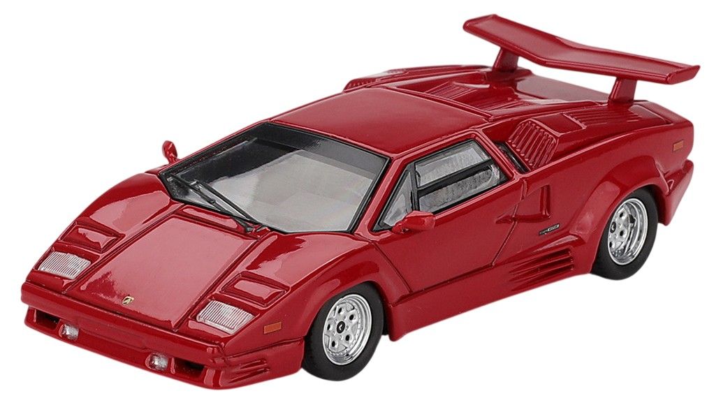 Колекционерски модел Mini GT Съвременни: Автомобили - Lamborghini Countach 25th Anniversary Red, 1988 (LHD)