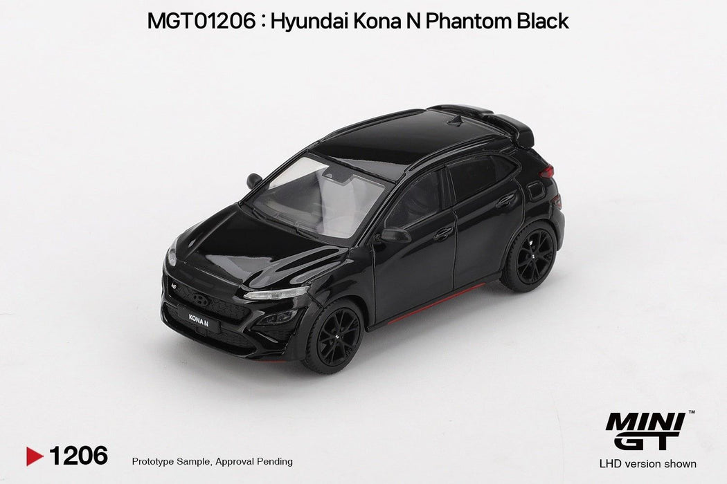 Колекционерски модел Mini GT Съвременни: Автомобили - Hyundai KONA N Phantom Black 2022 (LHD)