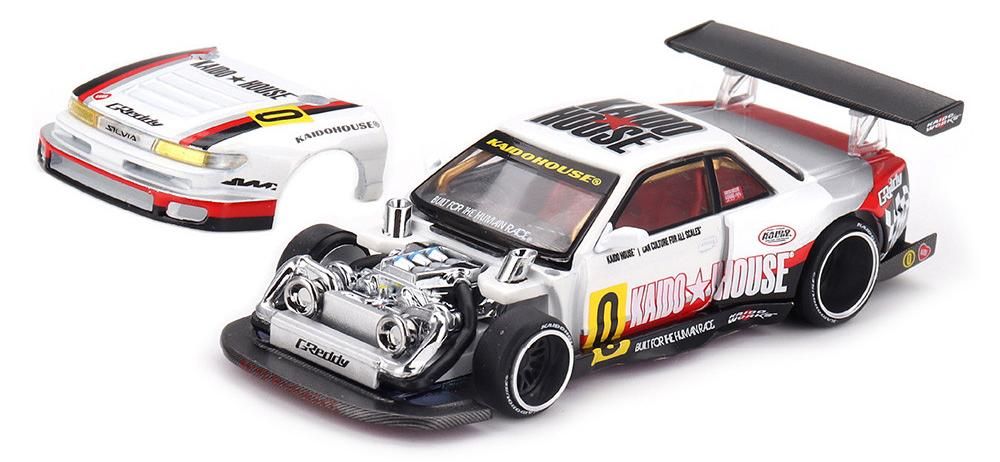 Колекционерски модел Mini GT Състезателни: Автомобили - Nissan Silvia S13-R Circuit Spec V1, 1991